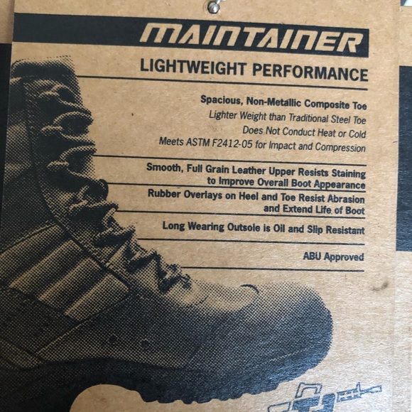 TR Maintainer Comp Toe Tactical Boots, NWT - Picture 9 of 12
